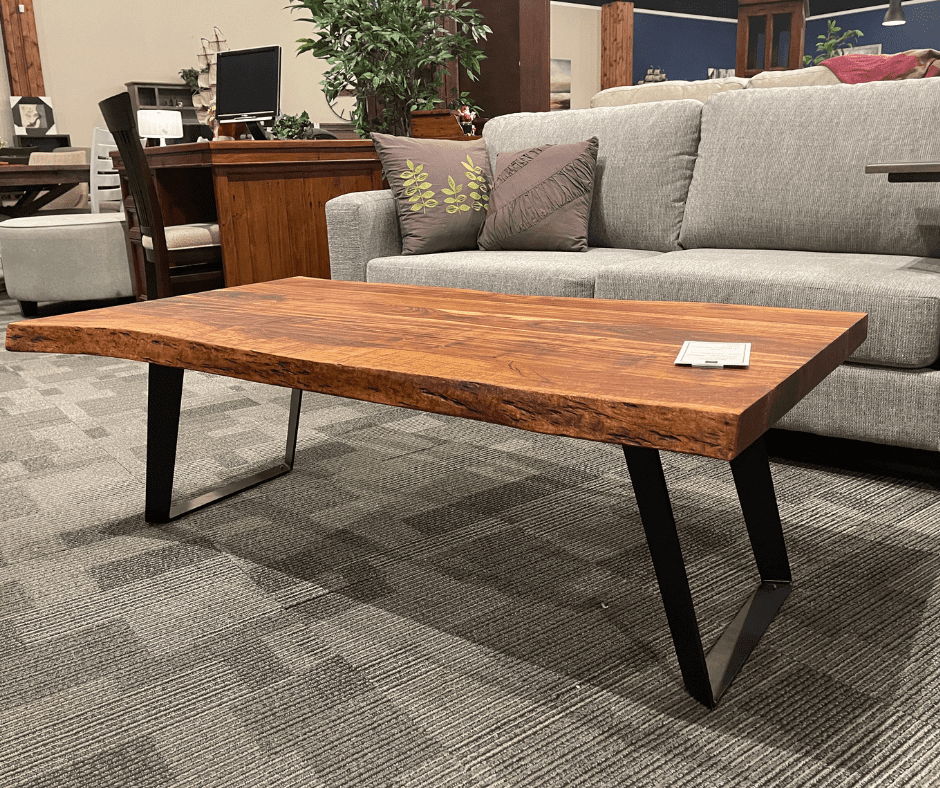 Industrial wood discount coffee table